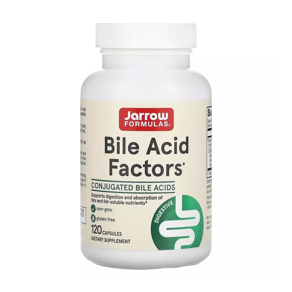 Жовчні кислоти Jarrow Formulas Bile Acid Factors, 120 капсул